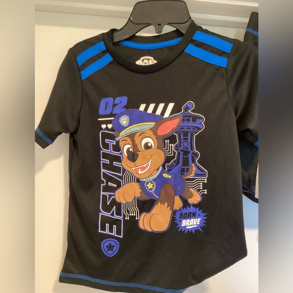 Paw Patrol 2 pc black pajamas set - retail $45 - Picture 3 of 6